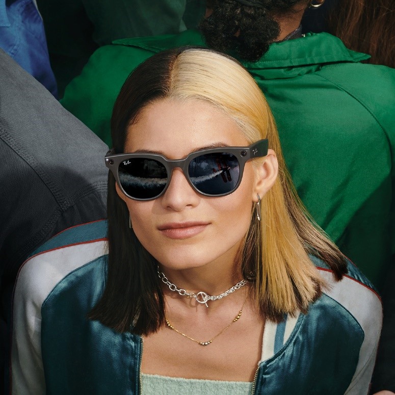 ray-ban stories chica pelo de dos colores